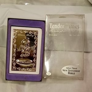 Tender Times Bible Silver Plated MY FIRS BIBLE New Testament